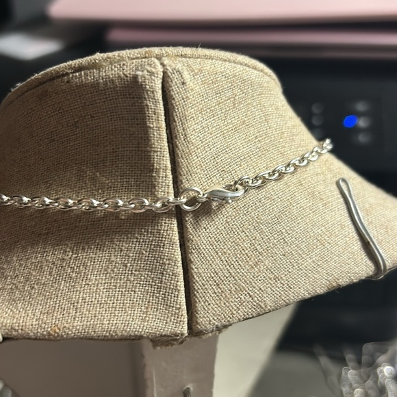 Silver Toned Geometric Aztec Shield Pendant Necklace - Picture 3 of 3